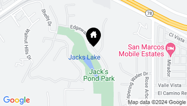 Map of 650 Edgewater Drive, San Marcos CA, 92078