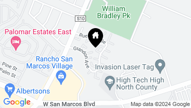 Map of 582 Beverly Place, San Marcos CA, 92078