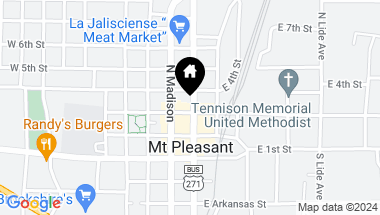 Map of 301 N Jefferson, Mt Pleasant TX, 75455