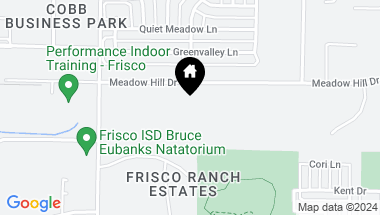 Map of 7851 Meadow Hill Drive, Frisco TX, 75033