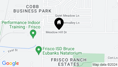 Map of 7699 Meadow Hill Drive, Frisco TX, 75033