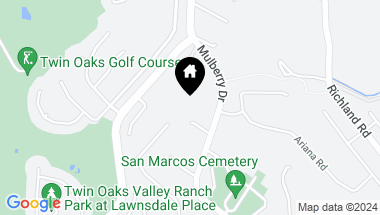 Map of 1190 Mulberry Drive, San Marcos CA, 92069