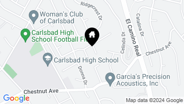 Map of 3515 Bedford Circle, Carlsbad CA, 92008