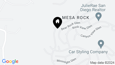 Map of 2460 Bear Rock Glen, Escondido CA, 92026