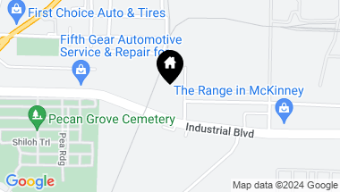 Map of 1602 Lavon Drive, Mc Kinney TX, 75069