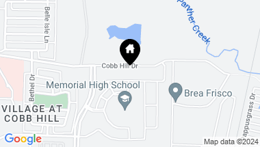 Map of 6391 Cobb Hill Drive, Frisco TX, 75033