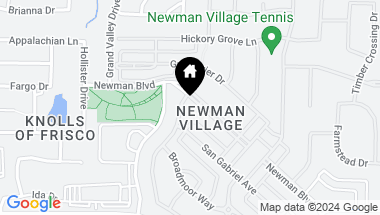 Map of 3819 Newman Boulevard, Frisco TX, 75033