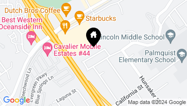 Map of 1614 Mountain View Ave., Oceanside CA, 92054