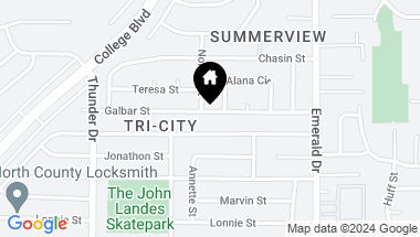 Map of 4159 Galbar Street, Oceanside CA, 92056