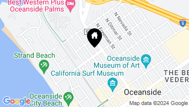 Map of 602 N Tremont Street, Oceanside CA, 92054