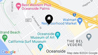 Map of 502 N Ditmar, Oceanside CA, 92054
