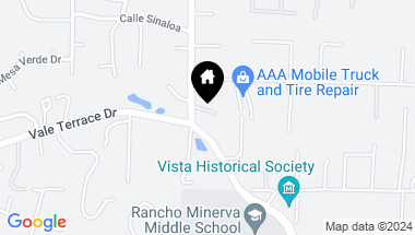 Map of 2136 Foothill Dr, Vista CA, 92084