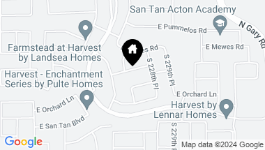 Map of 22813 E EXCELSIOR Avenue, Queen Creek AZ, 85142