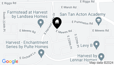 Map of 22825 E Mewes Road, Queen Creek AZ, 85142
