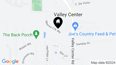 Map of 27968 Moosa Creek Way, Valley Center CA, 92082
