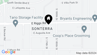 Map of 25232 S PYRENEES Court, Queen Creek AZ, 85142