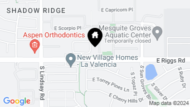 Map of 5980 S GEMSTONE Drive, Chandler AZ, 85249