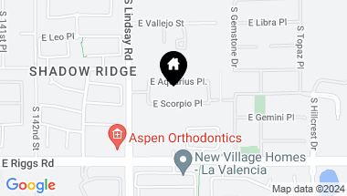 Map of 4102 E SCORPIO Place, Chandler AZ, 85249