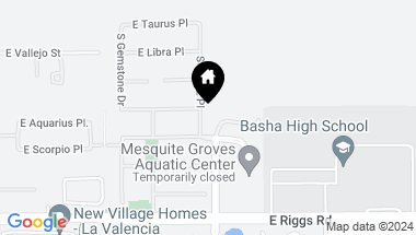 Map of 5785 S TOPAZ Place, Chandler AZ, 85249