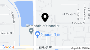 Map of 5748 S Rincon Drive, Chandler AZ, 85249