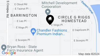 Map of 2419 E VIRGO Place, Chandler AZ, 85249