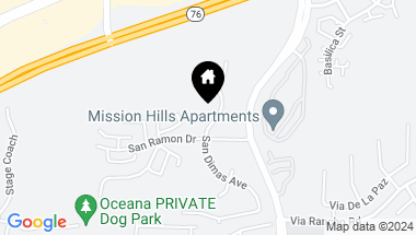 Map of 279 San Dimas Ave, Oceanside CA, 92057