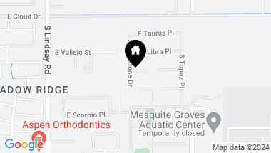Map of 4305 E VIRGO Place, Chandler AZ, 85249