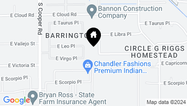 Map of 5690 S ASHLEY Drive, Chandler AZ, 85249