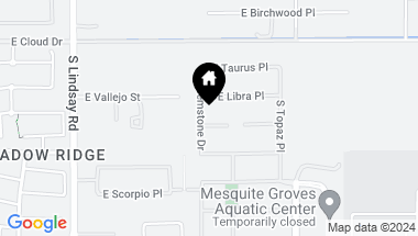 Map of 4304 E VIRGO Place, Chandler AZ, 85249