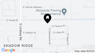 Map of 5600 S GEMSTONE Drive, Chandler AZ, 85249