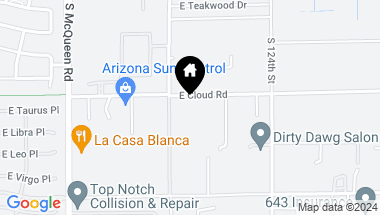Map of 12223 E CLOUD Road, Chandler AZ, 85249