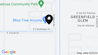 Map of 2354 E Fandango Drive, Gilbert AZ, 85296