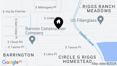 Map of 2533 E ELMWOOD Place, Chandler AZ, 85249