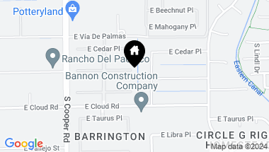Map of 2197 E TEAKWOOD Place, Chandler AZ, 85249