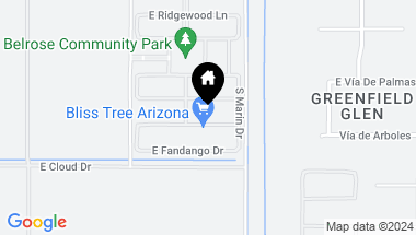 Map of 2324 E Isaiah Avenue, Gilbert AZ, 85298