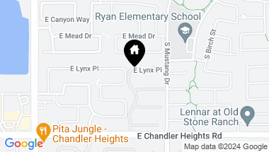 Map of 3411 E LYNX Place, Chandler AZ, 85249