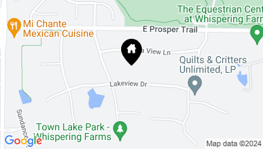 Map of 2801 Lakeview Drive, Prosper TX, 75078