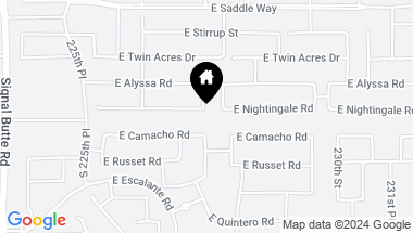 Map of 22777 E NIGHTINGALE Road, Queen Creek AZ, 85142