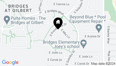Map of 3694 E AZALEA Drive, Gilbert AZ, 85298