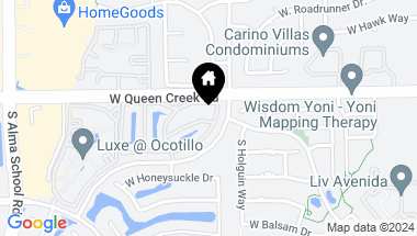 Map of 705 W Queen Creek Road # 1142, Chandler AZ, 85248