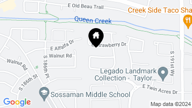 Map of 18838 E WALNUT Drive, Queen Creek AZ, 85142