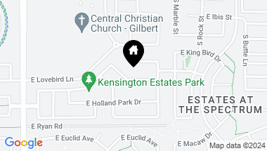 Map of 1112 E KENSINGTON Road, Gilbert AZ, 85297