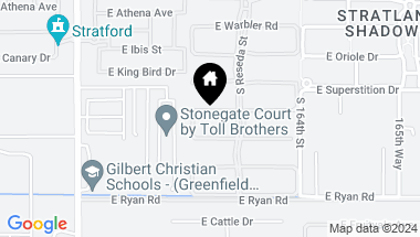 Map of 2639 E LOVEBIRD Lane, Gilbert AZ, 85297