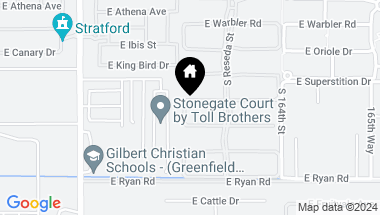 Map of 2619 E LOVEBIRD Lane, Gilbert AZ, 85297
