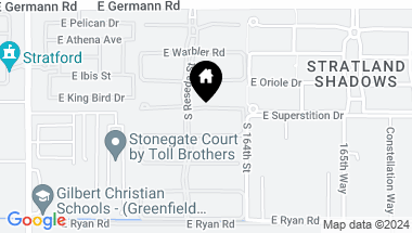 Map of 2725 E KINGBIRD Drive, Gilbert AZ, 85297