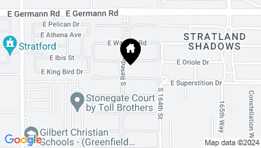 Map of 2714 E KINGBIRD Drive, Gilbert AZ, 85297