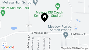 Map of 3600 E Road, Melissa TX, 75454