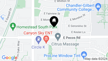 Map of 2162 E KESLER Lane, Chandler AZ, 85225