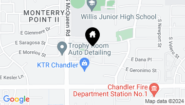 Map of 771 S BEDFORD Drive, Chandler AZ, 85225