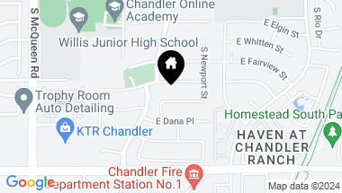 Map of 1394 E MORELOS Street, Chandler AZ, 85225